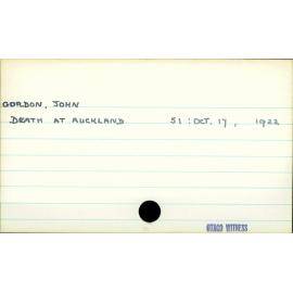 Gordon, John