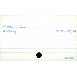 Gordon, John