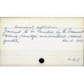 Government publications
