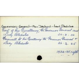 Governors General - New Zealand