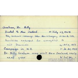 Graham, Dr. Billy