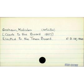 Graham, Malcolm    (solicitor)