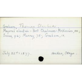 Graham, Thomas Sherlock