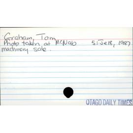 Graham, Tom