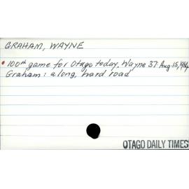 GRAHAM, WAYNE