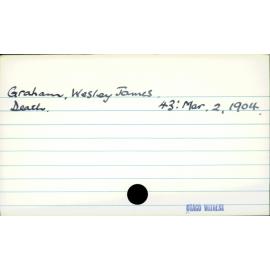 Graham, Wesley James