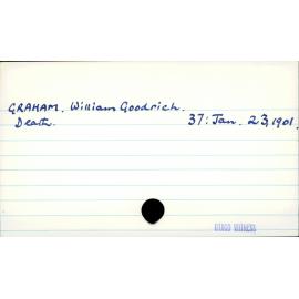 GRAHAM, William Goodrich