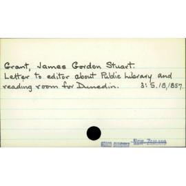 Grant, James Gordon Stuart