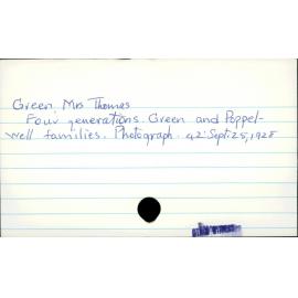 Green, Mrs Thomas