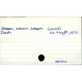 Green, William Joseph (child)