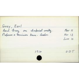 Grey, Earl