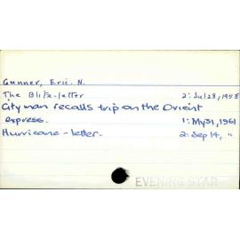 Gunner, Eric. N