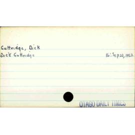 Guttridge, Dick