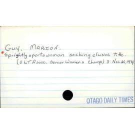 Guy, Marion.