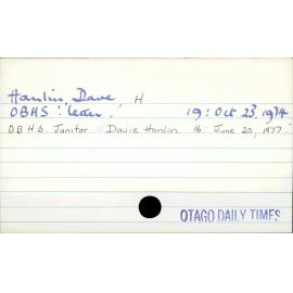 Hanlin, Dave H