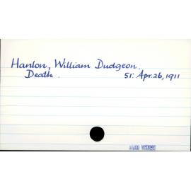 Hanlon, William Dudgeon