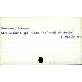 Hannah, Glennis