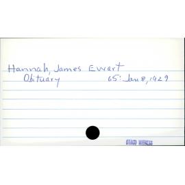 Hannah, James Ewart