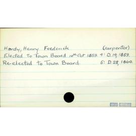 Hardy, Henry Frederick (carpenter)
