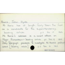 Harris, John Hyde