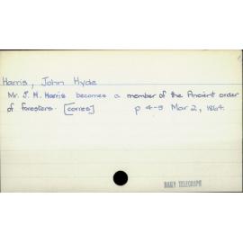Harris, John Hyde