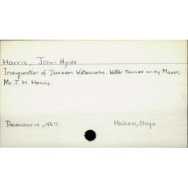 Harris, John Hyde