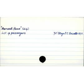 "Harvest Home" (ship)