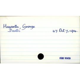 Haworth, George