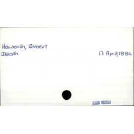 Haworth, Robert