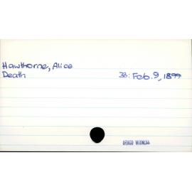 Hawthorne, Alice