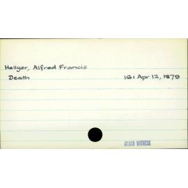 Hellyer, Alfred Francis