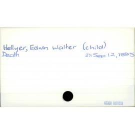 Hellyer, Edwin Walter (child)