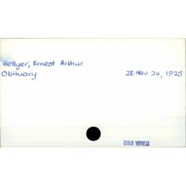 Hellyer, Ernest Arthur