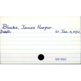 Blacke, James Harpur