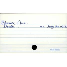 Blacker, Alice