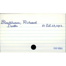 Blackham, Richard