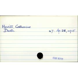 Hewitt, Catherine