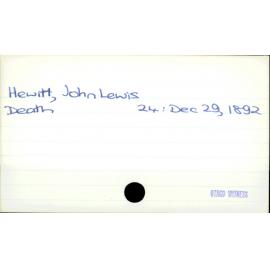 Hewitt, John Lewis