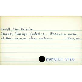 Hewitt, Mrs. Patricia