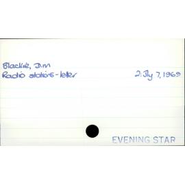 Blackie, DM
