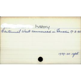 History