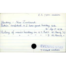 Hockey - New Zealand