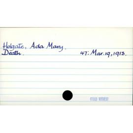 Holgate, Ada Mary