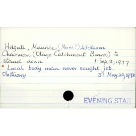 Holgate, Maurice (Morris) Aitchison