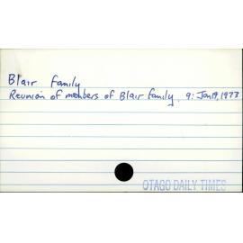 Blair family