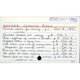 HOOKER, Catherine Emma