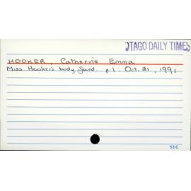 HOOKER, Catherine Emma