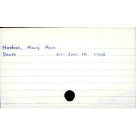 Hooker, Mary Ann