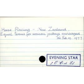 Horse Racing - New Zealand