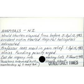 Hospitals - New Zealand
